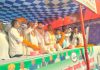 बिहार सरकार के मंत्री मदन सहनी ने कल्याणपुर में चुनावी सभा को संबोधित किया।